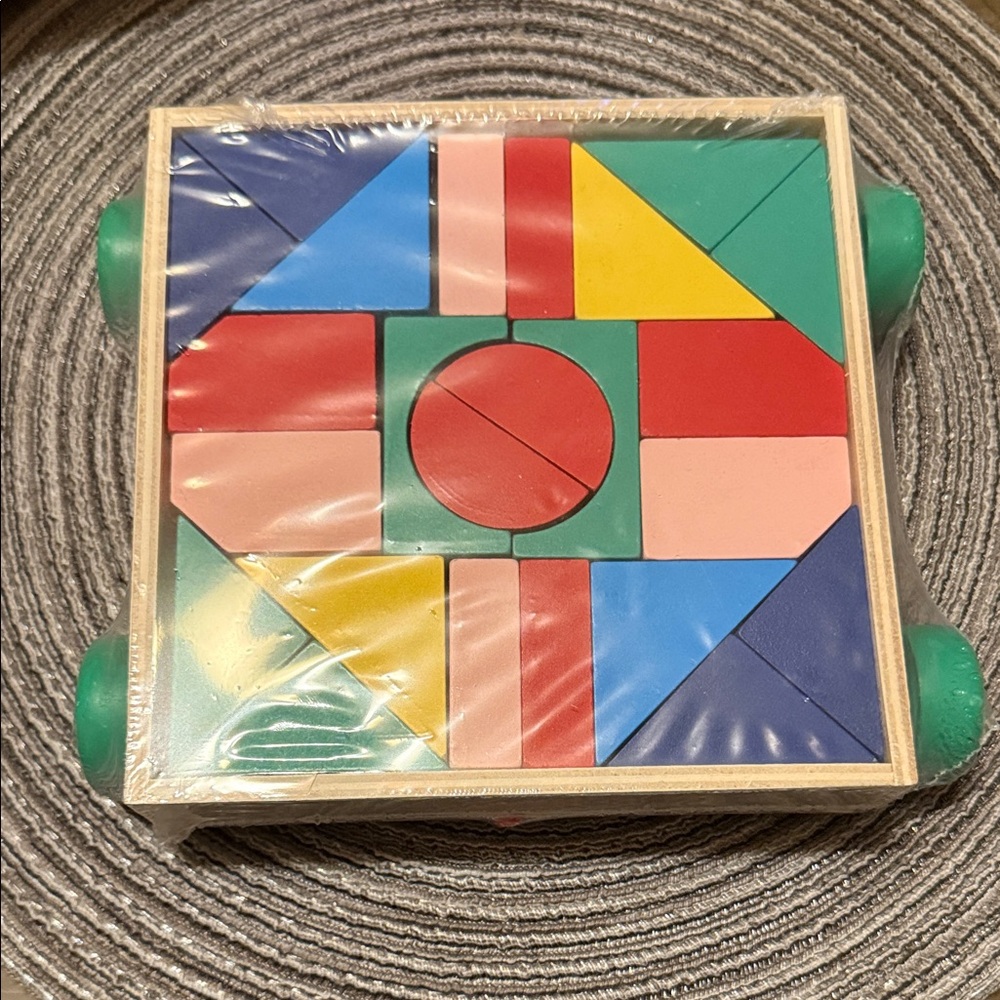 2/$10’Colorful Geometric Wooden Puzzle for Kids 🆕